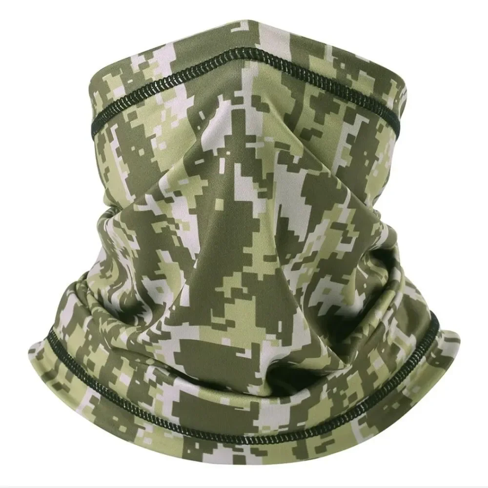 Summer Camo Bandana Neck Gaiter Outdoor CS Balaclava Headwear Tube Scarf US FAST